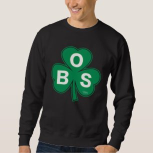 Boston Basketball Shamrock B O S Sweatshirt