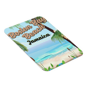 Boston bay beach, Jamaica Magnet