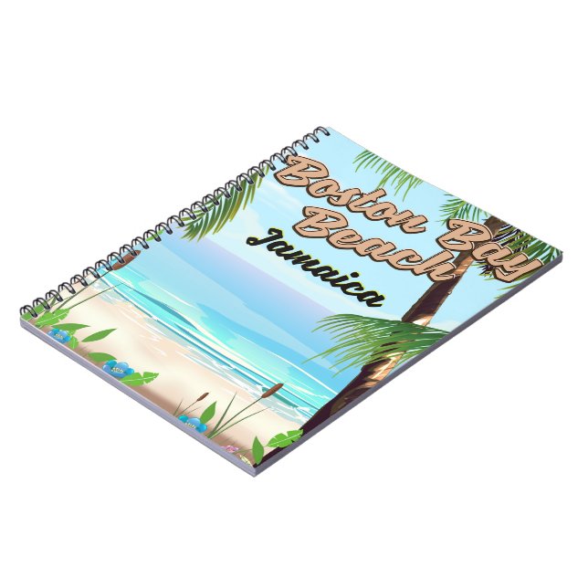 Boston bay beach, Jamaica Notebook (Left Side)