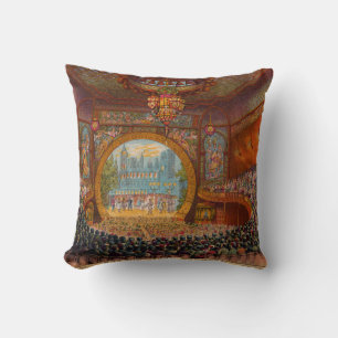 Boston Bijou Theatre Throw Pillow