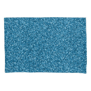 Boston Blue Glitter Pillowcase