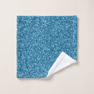 Boston Blue Glitter Wash Cloth