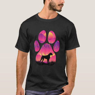 Boston Boxer Paw Mum Dad Dog  Women Men T-Shirt