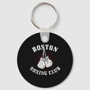 Boston Boxing Club Distressed Boxing Gloves Vintag Key Ring