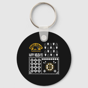 Boston Bruins Ugly Christmas Holiday Sweater  Key Ring