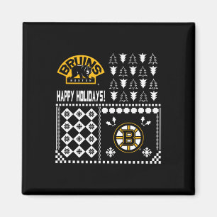 Boston Bruins Ugly Christmas Holiday Sweater Magnet