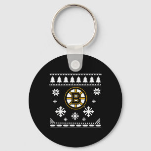 Boston Bruins Ugly Christmas Sweater Holidaze  Key Ring