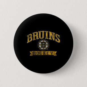 Boston Bruins Vintage Hockey Dark Heather  6 Cm Round Badge