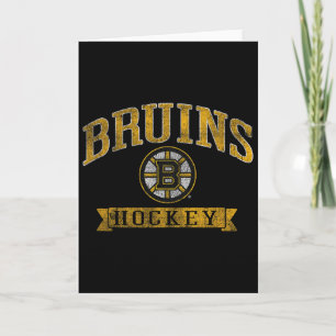 Boston Bruins Vintage Hockey Dark Heather Card