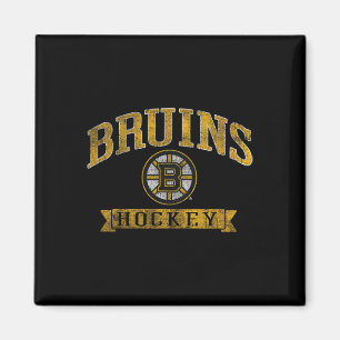 Boston Bruins Vintage Hockey Dark Heather Magnet