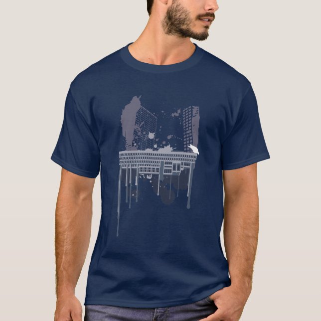 Boston Brutal (blue version) T-Shirt (Front)
