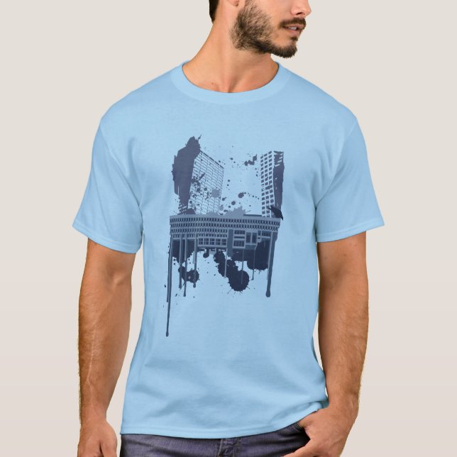 Boston Brutal (blue version) T-Shirt (Front)