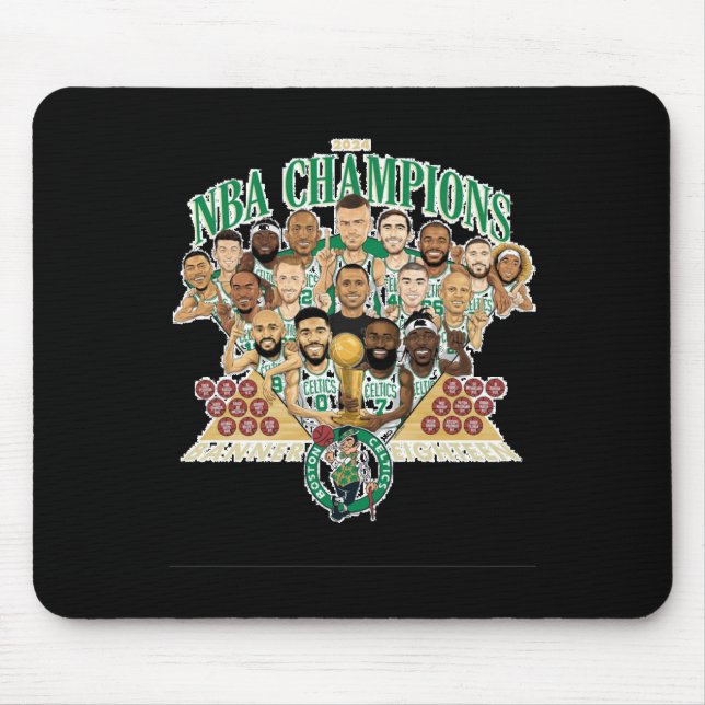 Boston Celtics Banner 18 (team Exclusive) Relaxed  Mouse Pad (Front)