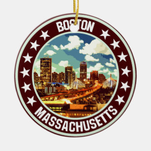 Boston                                             ceramic ornament