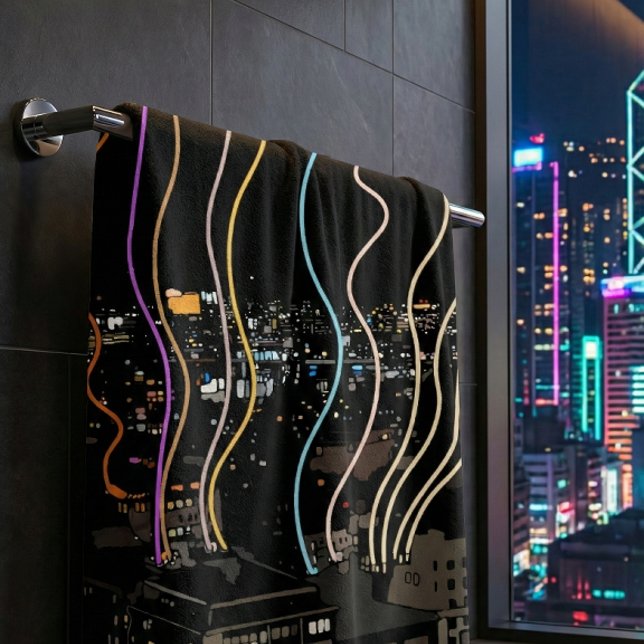 Boston City Lights Bath Towel Set (Creator Uploaded)