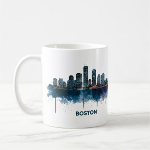 Boston City Skyline, Boston Ma Skyline Coffee Mug