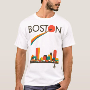 Boston City Skyline, boston ma skyline T-Shirt