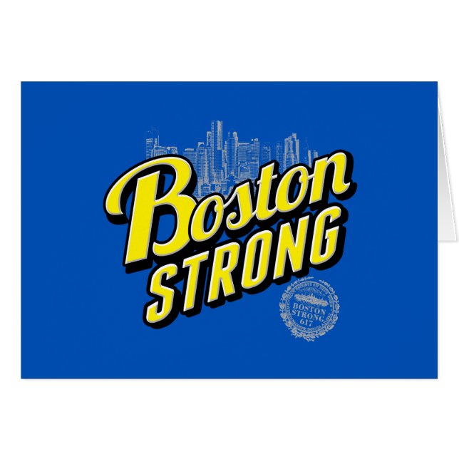 Boston City Strong Remembers on Blue (Front Horizontal)