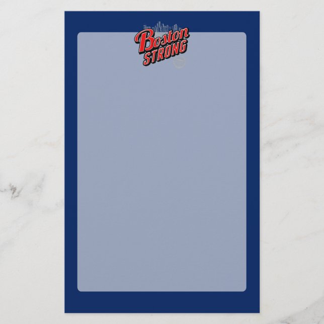 Boston City Strong Remembers Stationery (Front)