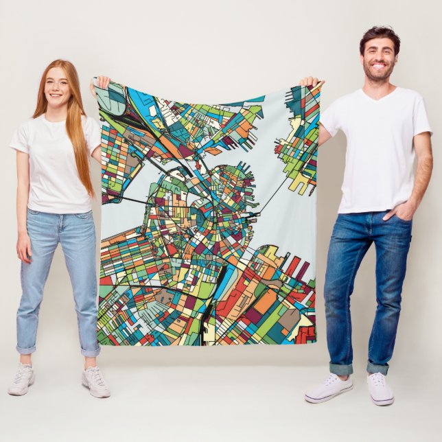 Boston City USA Fleece Blanket (In Situ)