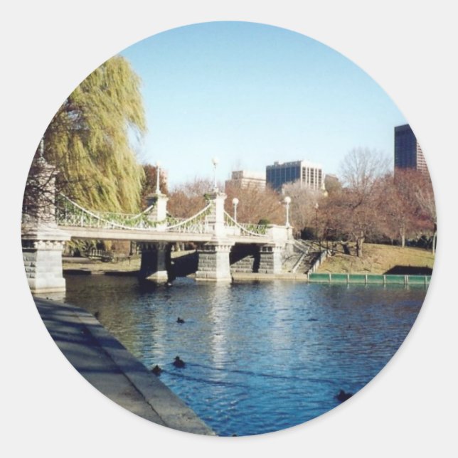 boston common classic round sticker (Front)