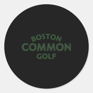 Boston Common Golf Tgl Grey Frontback Officially L Classic Round Sticker