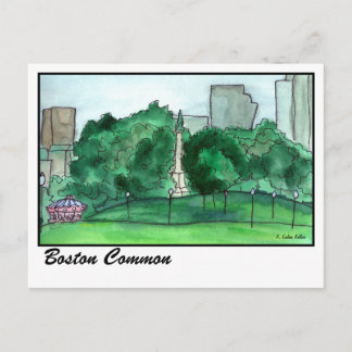 Boston Common Postcard