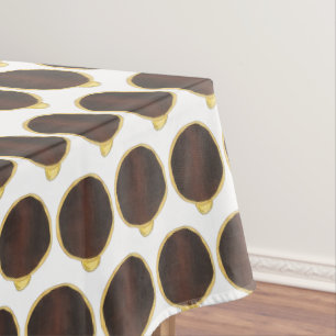Boston Cream Doughnut Doughnut Custard Chocolate Tablecloth