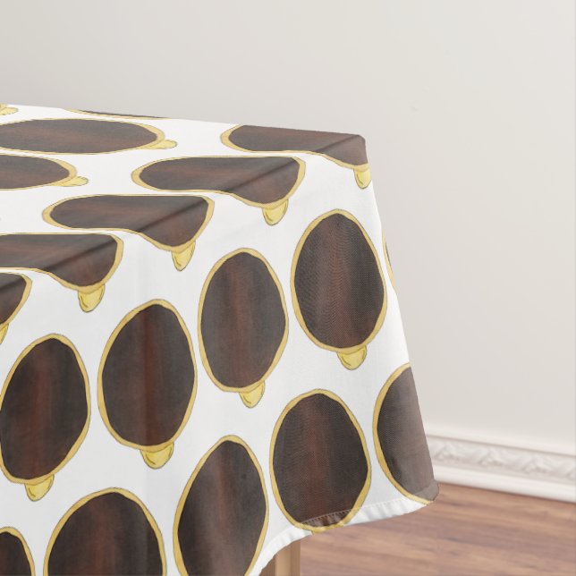Boston Cream Doughnut Doughnut Custard Chocolate Tablecloth (In Situ)