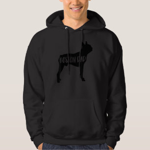 Boston Dad Funny Boston Terrier Pet Dog Dad Hoodie