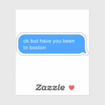 Boston Decal, Funny Travel Merch, Stylish Minimal