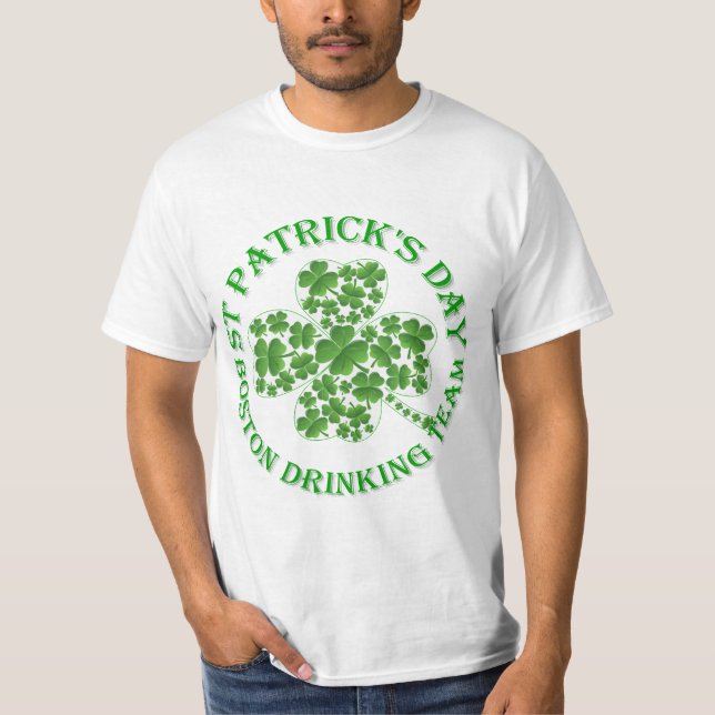 Boston drinking team   St Patrick's day T-Shirt (Front)