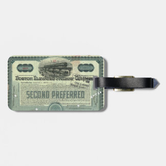 Boston Elevated Railway Company Luggage Tag
