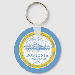 Boston Flag Key Ring