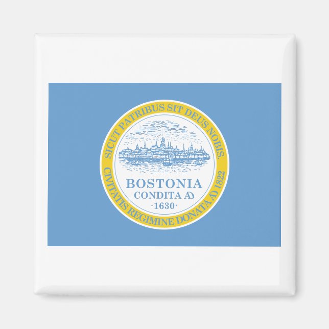 Boston Flag Magnet (Front)
