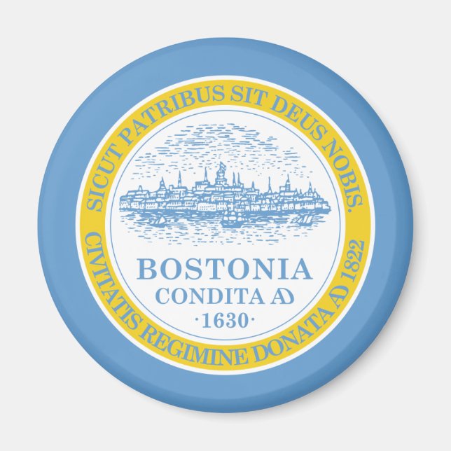 Boston Flag Magnet (Front)
