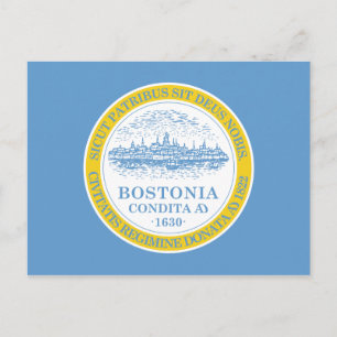 Boston Flag Postcard