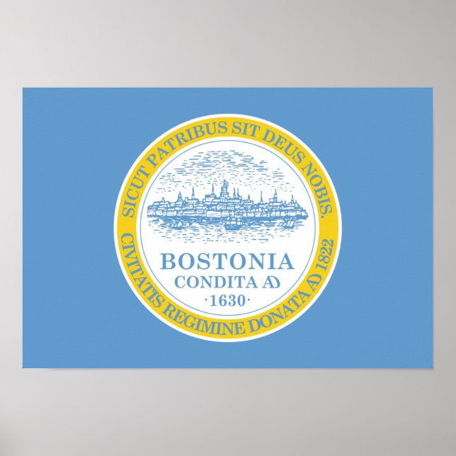 Boston Flag Poster (Front)