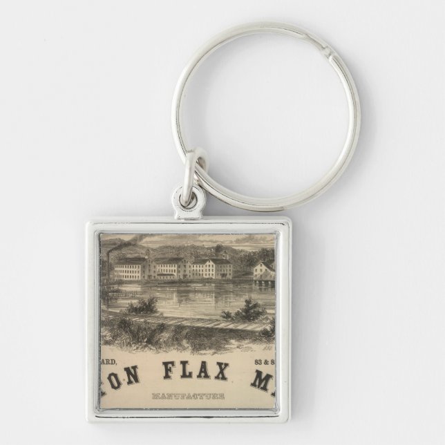 Boston Flax Mills Key Ring (Front)