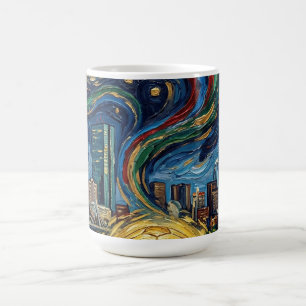 Boston Football Art 2026 Skyline Stadium Design Coffee Mug
