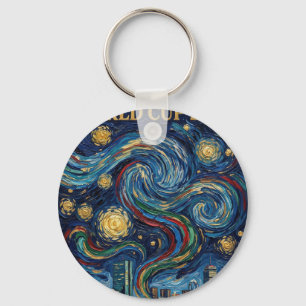 Boston Football Art 2026 Skyline Stadium Design Key Ring