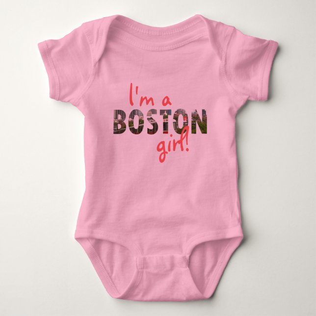Boston Girl! Baby Bodysuit (Front)