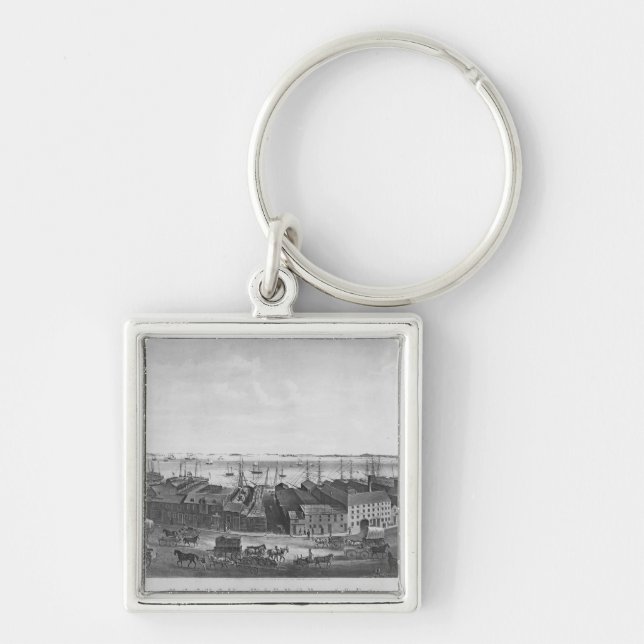 Boston Harbour, 1854 Key Ring (Front)