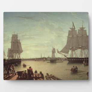 Boston Harbour from Constitution Wharf Plaque