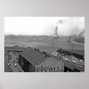Boston Harbour Overview Poster