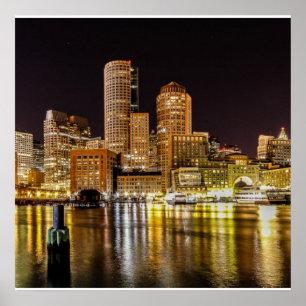 Boston Harbour Poster