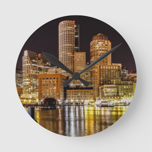 Boston Harbour Round Clock (Front)