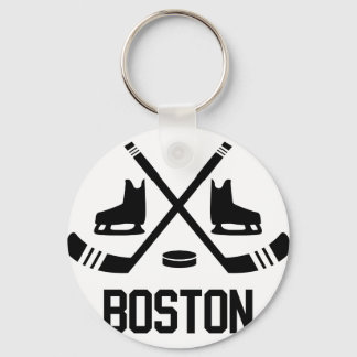 Boston Hockey Key Ring