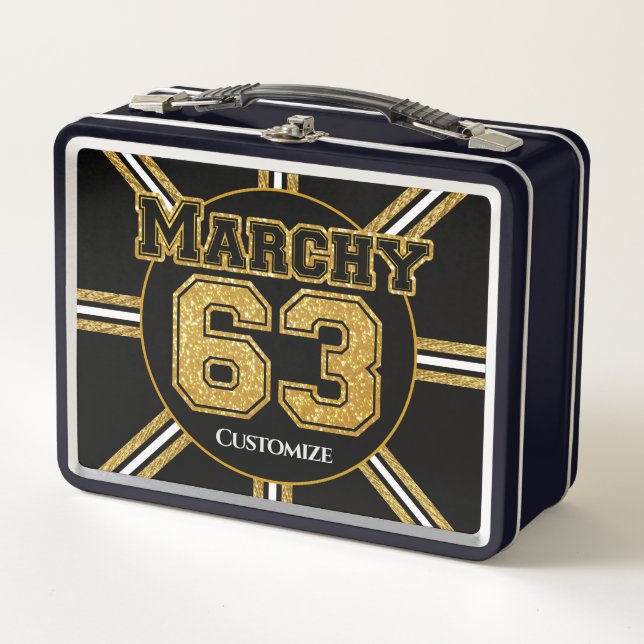 Boston Hockey Marchy 63 Metal Lunch Box (Front)