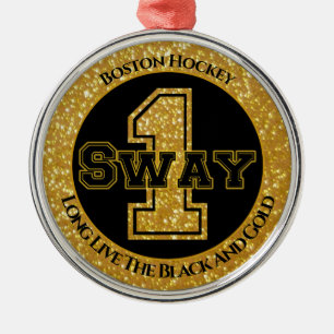 Boston Hockey Sway 1 Metal Ornament